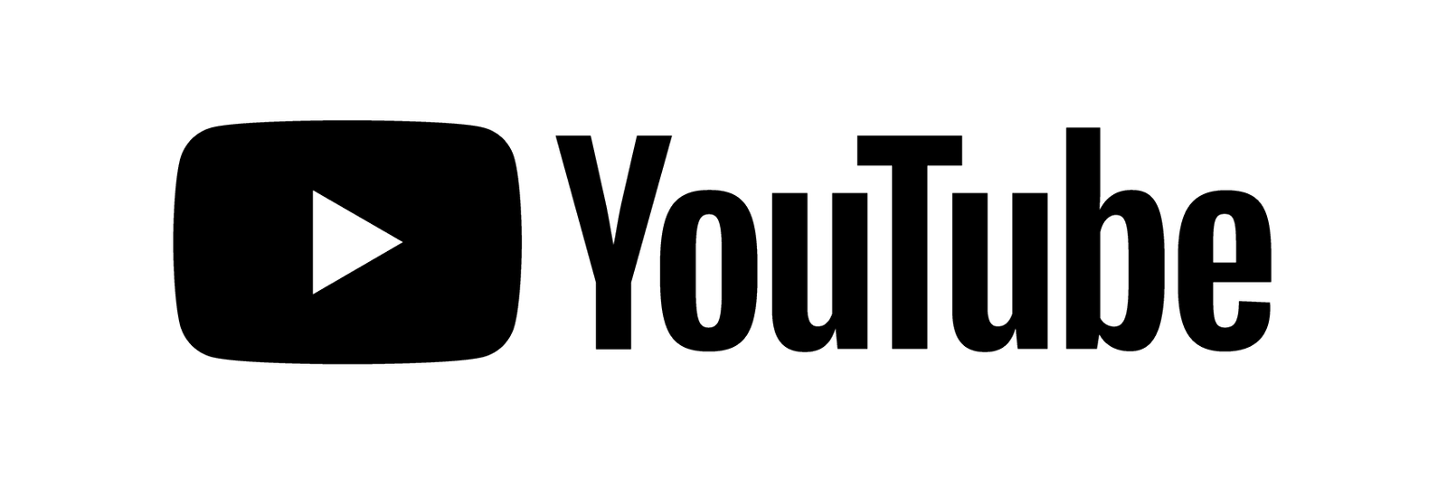 YouTube logo with play button icon and the word 'YouTube'