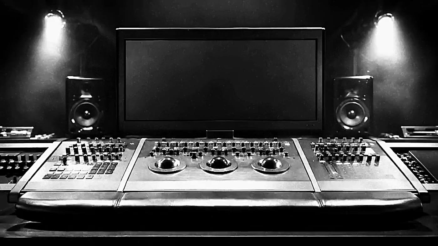 A colour grading console.